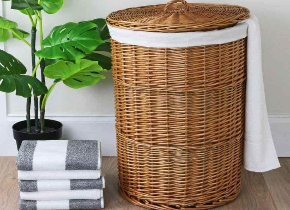 تصویر 4 از سبد استوانه ای حصیری مناسب نگهداری لوازم روزمره